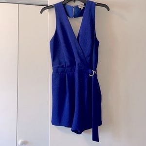 Top shop bought, blue romper, size small